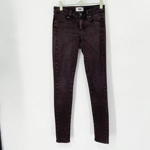 Paige Verdugo Ultra Skinny Denim Jeans Sz 26 Gray Pockets Stretch Flat Front